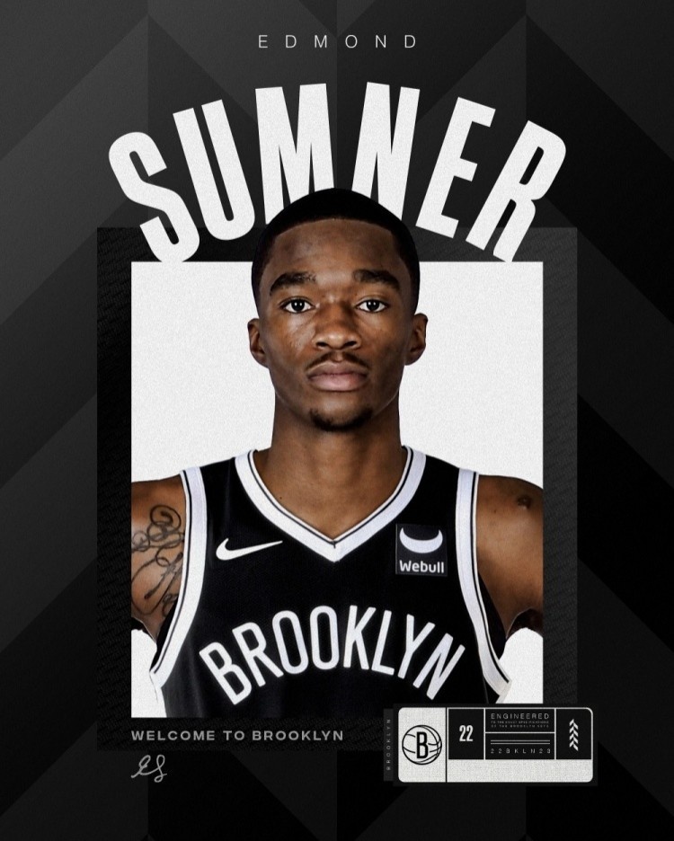 名记：萨姆纳与篮网签下两年老将底薪合同 23-24赛季没有保障