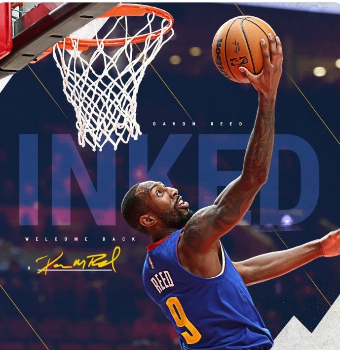 两年合同！掘金官方：球队正式签下后卫达文-里德