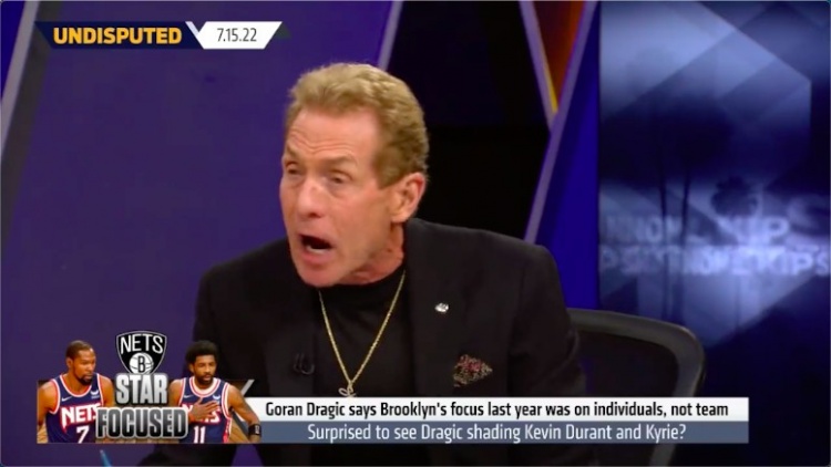 Skip:篮网没有体系全是单打 KD因此想走 他融入过勇士的完美体系