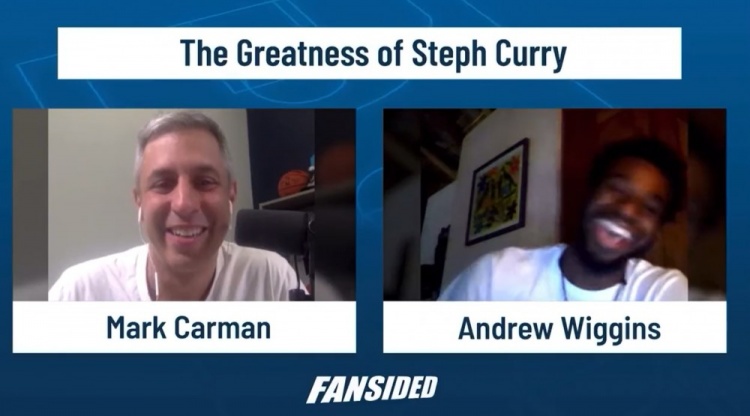 维金斯:永远不会满足于看库里 每次看他投半场&投完就跑都被震惊