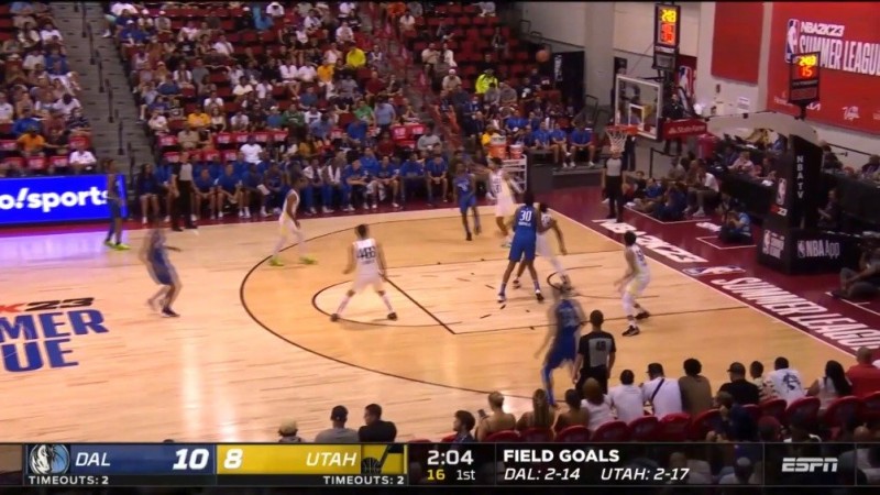 ?NBA夏联-郭昊文未出场 哈丁18分 法尔12+15 爵士险胜独行侠