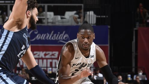 ?赌城夏联-布兰汉姆23分 洛夫顿27+12 马刺胜灰熊迎夏联首胜