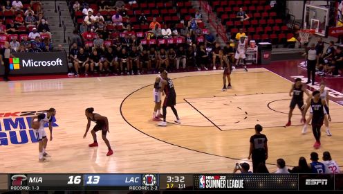 ?NBA夏联-奥曼26+7+6 史密斯22分 斯克拉布16+6 热火逆转快船