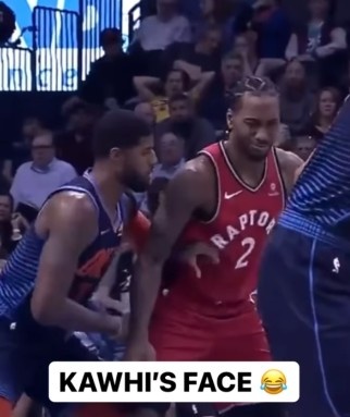 ?后来成了队友！美媒晒小卡单打乔治时一脸嫌弃的表情