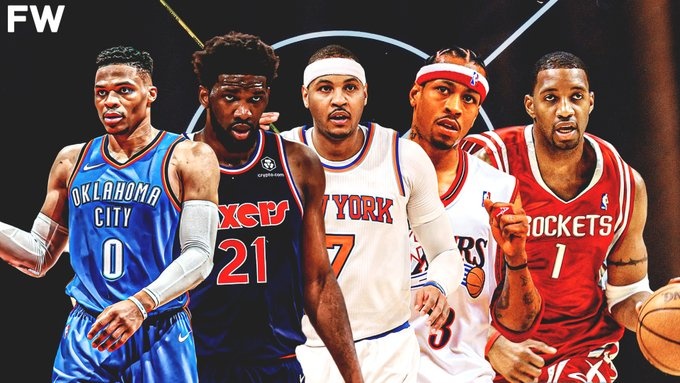 当赛季未入选一阵的得分王:威少大帝甜瓜AI麦迪