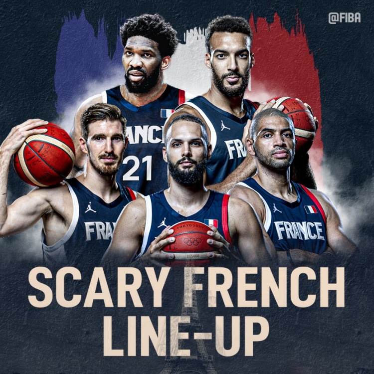 恩比德+戈贝尔双塔率领的法国队！国际篮联：谁能阻挡他们？