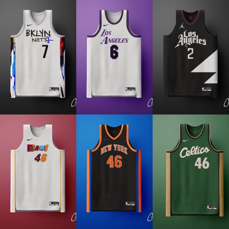 哪件最好看？美媒曝光下赛季部分球队球衣谍照