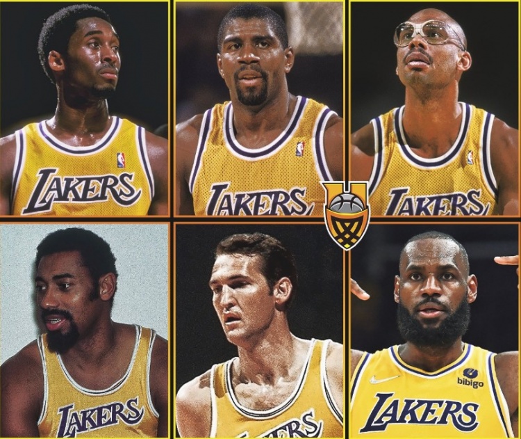 美媒发问:谁是湖人队史最佳?科比魔术师天勾 大帅logo男LBJ