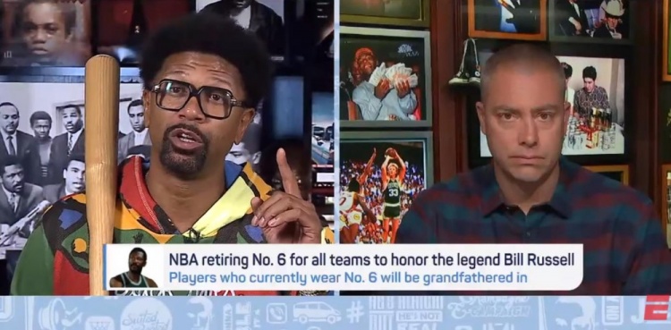 杰伦-罗斯:拉塞尔本应成为NBA的Logo 其他29队应悬挂他的6号横幅