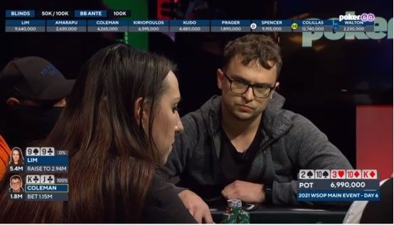 【EV扑克】她在WSOP主赛的这个全下诈唬太疯狂,狂到处处透着诡异!