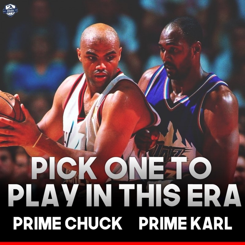 美媒发问:选择一名球员来现代打球 巅峰巴克利还是巅峰马龙?