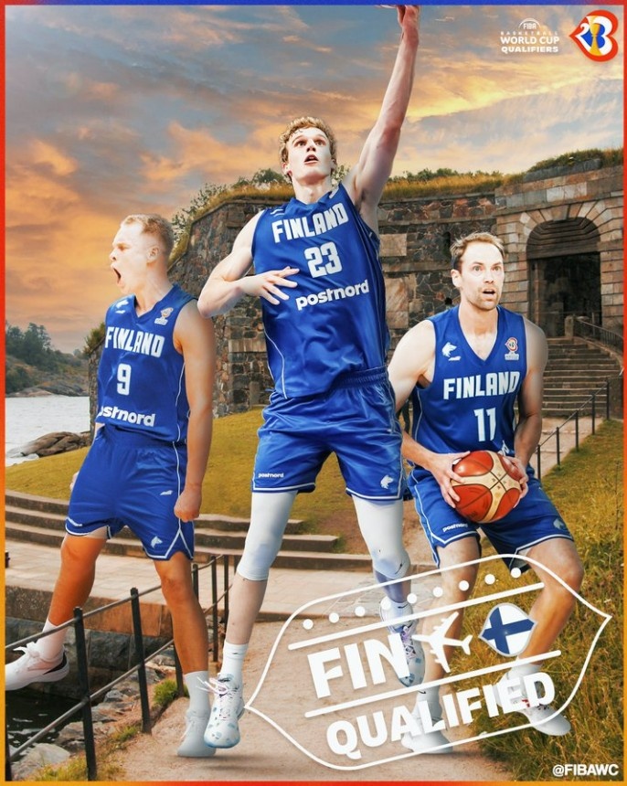 锁了?!芬兰男篮和科特迪瓦男篮锁定世界杯门票