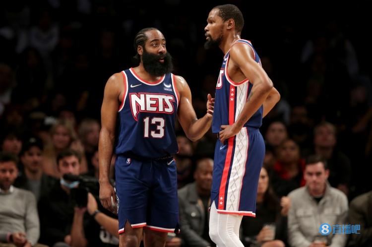 记者：KD和哈登的关系仍然很亲密 但76人可能没有足够的交易筹码