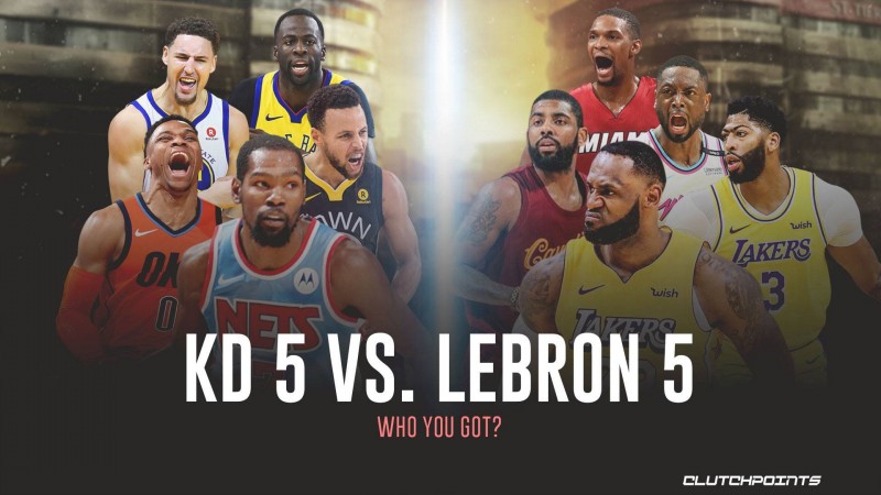 ?️美媒:杜兰特五人组vs詹姆斯五人组 你选谁?