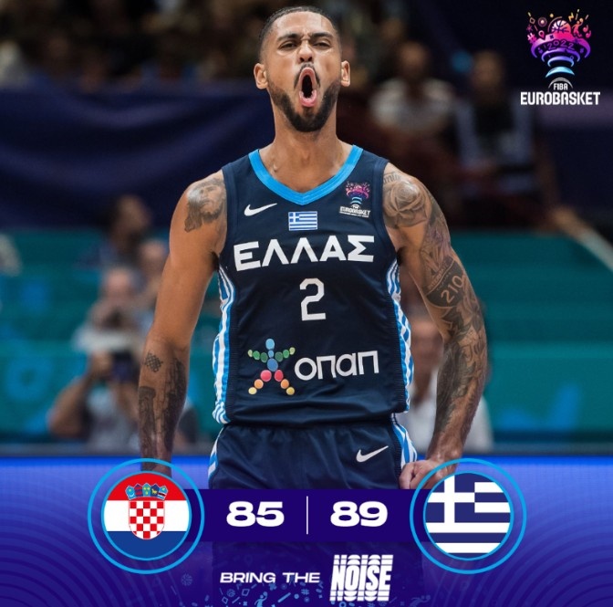 欧锦赛:希腊4分险胜克罗地亚 字母哥27分11板6助3帽&多西27分5板