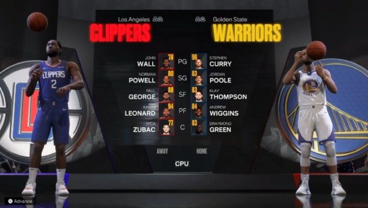 网友晒泄露出的2K23部分勇士&快船球员评分:库里96 小卡94