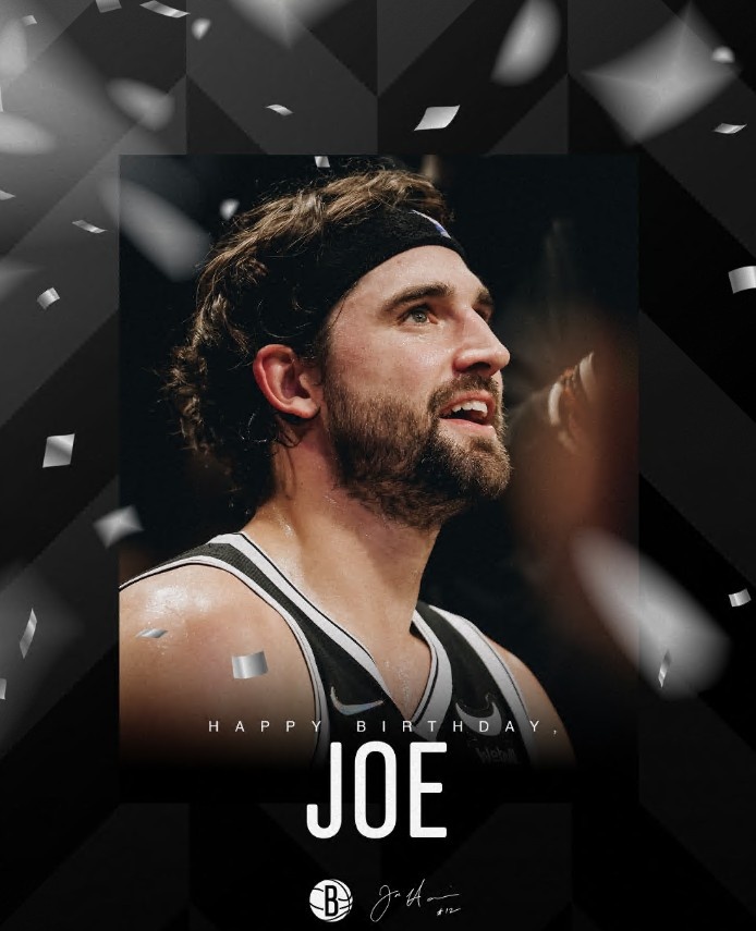 期待归来！篮网官方晒图祝乔-哈里斯31岁生日快乐！?