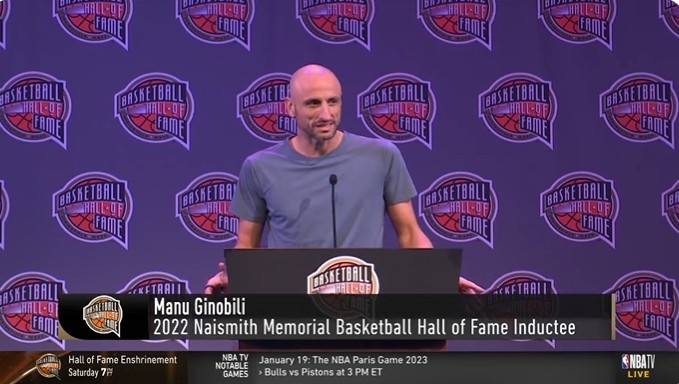 马努:我不是那种无论如何都会进名人堂的球员 我需要伟大的团队