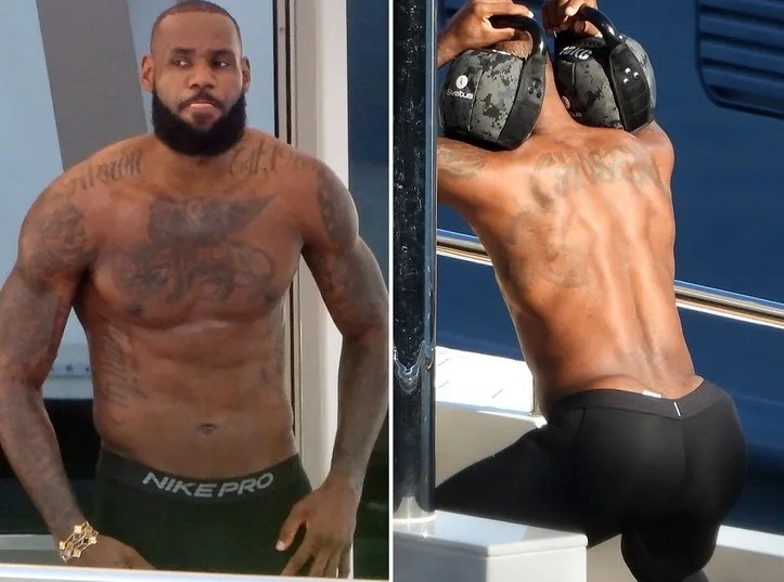 自律！ 詹姆斯意大利出海度假豪华游艇上仍坚持训练