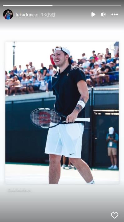 独行侠INS:东契奇本周日将参加德克的名人网球赛 为此而兴奋