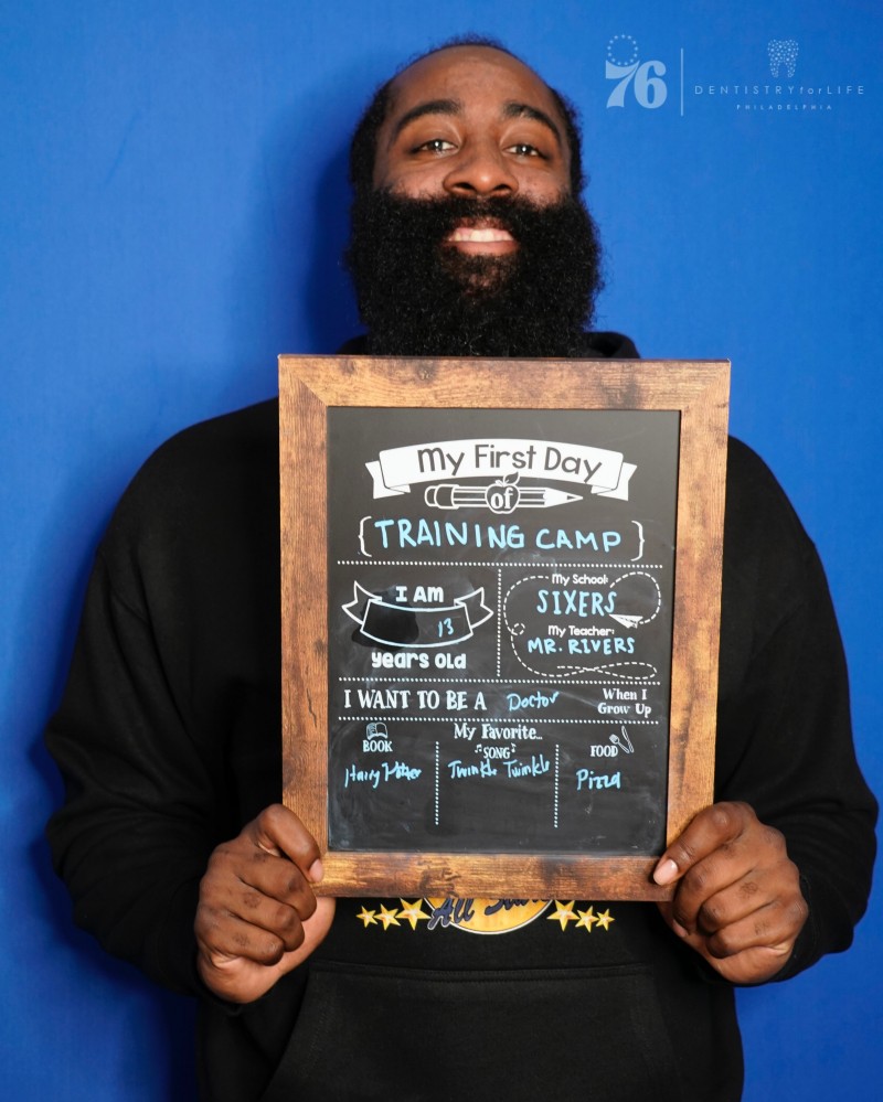 ?哈登晒76人训练营同学录:今年13岁 最爱的书《哈利波特》