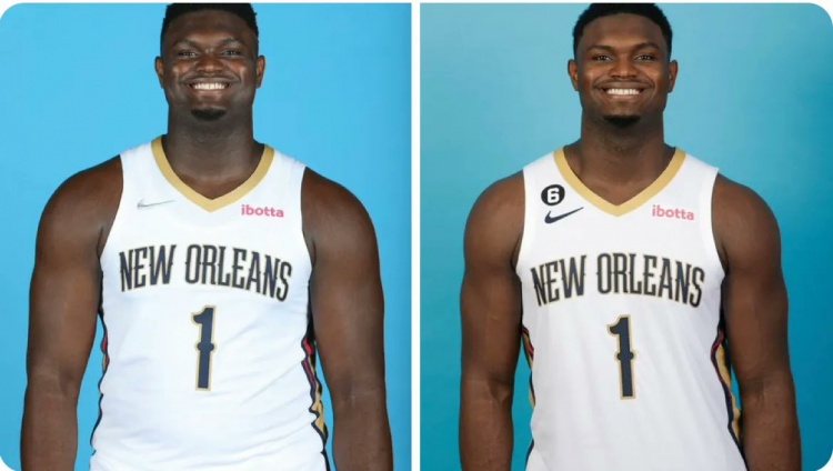 真瘦了!美媒对比锡安去年&今年定妆照 今年看上去小了一号