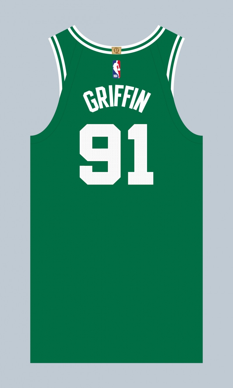 名记：格里芬新赛季将身穿91号球衣 致敬罗德曼