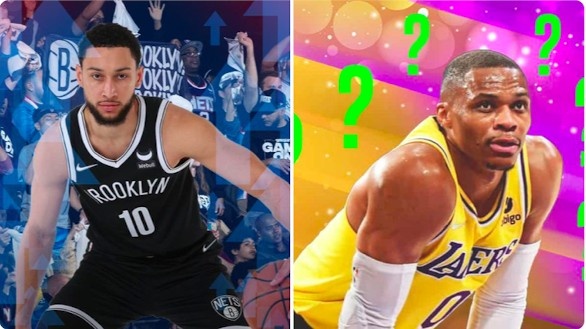 篮网和湖人各打了3场比赛 本-西蒙斯14次犯规＞威少11个进球?