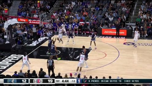 ?季前赛-唐斯19+6+6 沃尔20分 乔治14分 森林狼逆转快船