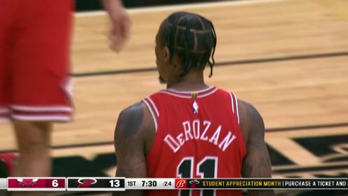 ?德罗赞37+6+9 武切维奇15+17 巴特勒24+8 公牛扑灭热火