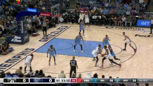 ?莫兰特38+8+7 贝恩38+7 杜欧合砍74分 灰熊力克篮网