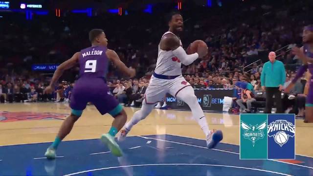 ?布伦森27+7+13 海沃德21+9 尼克斯加时力克黄蜂取3连胜