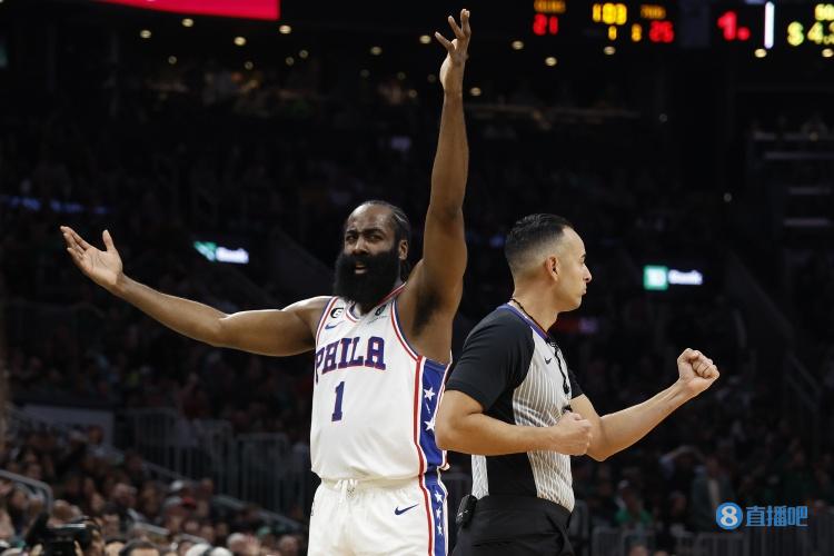 手感冰凉!哈登18投4中 贡献12分9板12助准三双