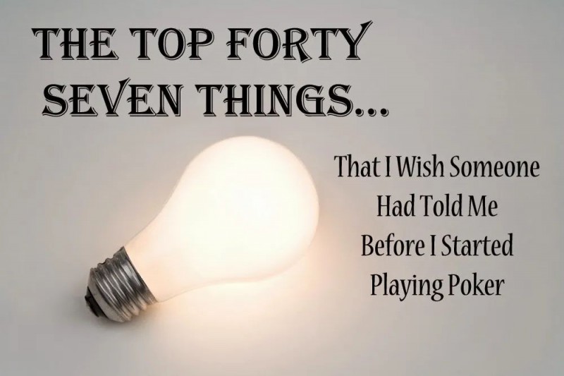 【EV扑克】入坑德州扑克前如果有人能告诉我这些话就好了…