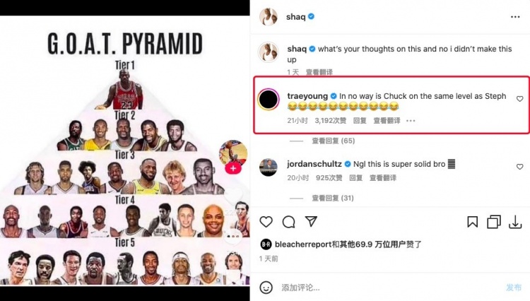 GOAT金字塔中库里第四档?吹杨:巴克利绝不可能和库里一档?