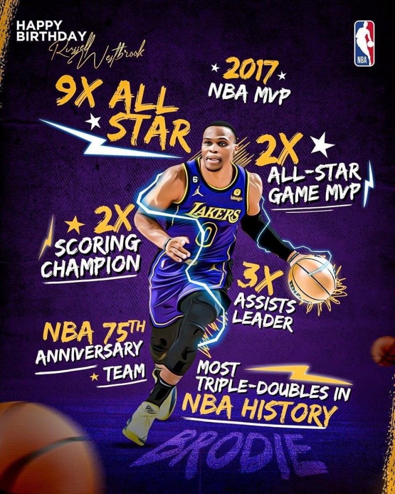 ?真挚的祝福!祝威少34岁生日快乐!?