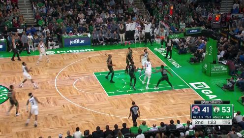 ?双探花47分 布罗格登23分 波尔津吉斯17+13 绿军大胜奇才