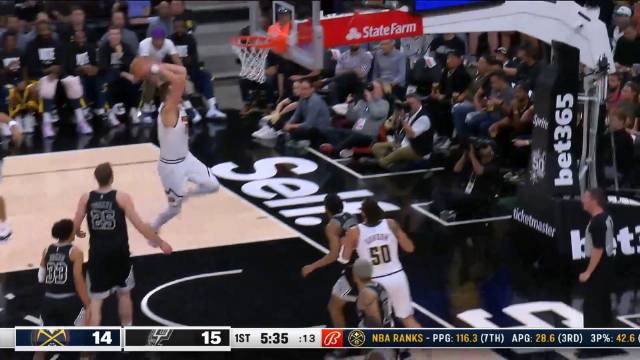 ?约基奇26+8+10 小波特24+6 凯尔登30+5 掘金送马刺四连败