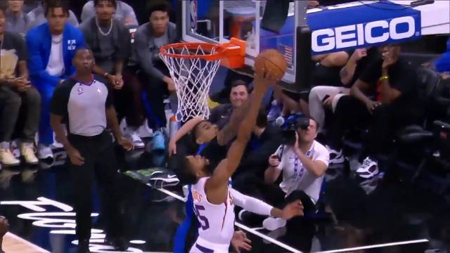 ?班凯罗缺阵 卡特20+10+5 布克17+8+6 魔术轻取太阳