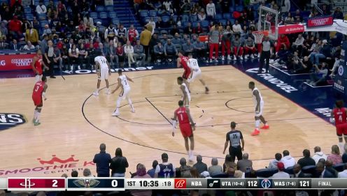 ?锡安26+6 小南斯22+9 格林33+6 波特23分 鹈鹕险胜火箭