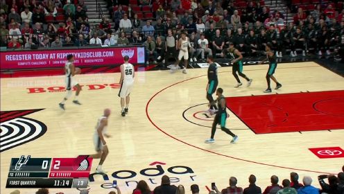 ?利拉德22+11 格兰特29+8 珀尔特尔31+14+5 开拓者力克马刺