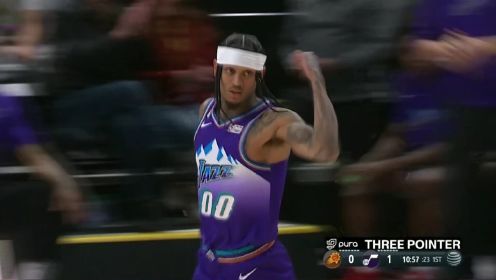 ?马尔卡宁38+6 比斯利27分 布克49+8+10 爵士射日结束3连败