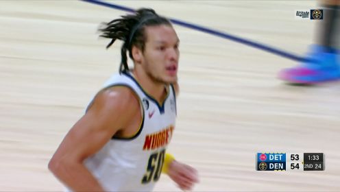 ?博扬22+9 伯克斯21分 约基奇31+9+10 活塞险胜掘金止7连败