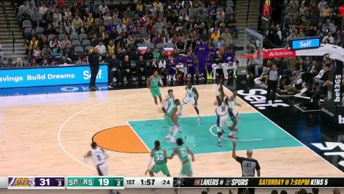 ?浓眉25+15 詹姆斯复出&21+8+9失误 湖人送马刺7连败