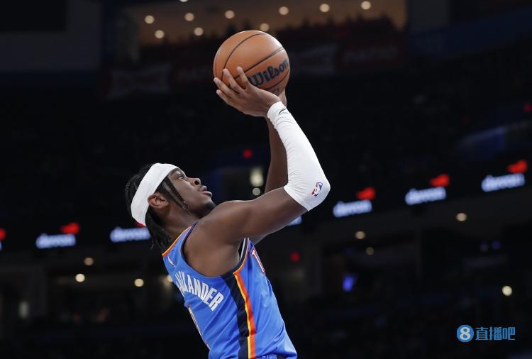 昨日亚历山大砍37分队史总得分超乔治进前五 前二是威少&杜兰特