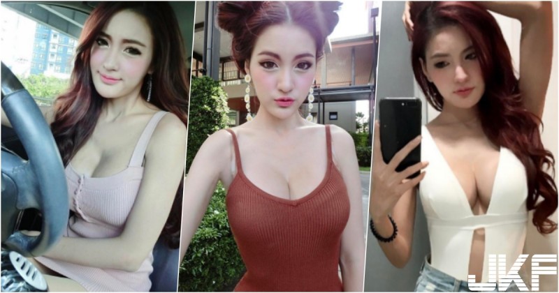 「爆乳正妹」開車好厲害！一對「超巨車頭燈」亮到讓人睜不開眼…