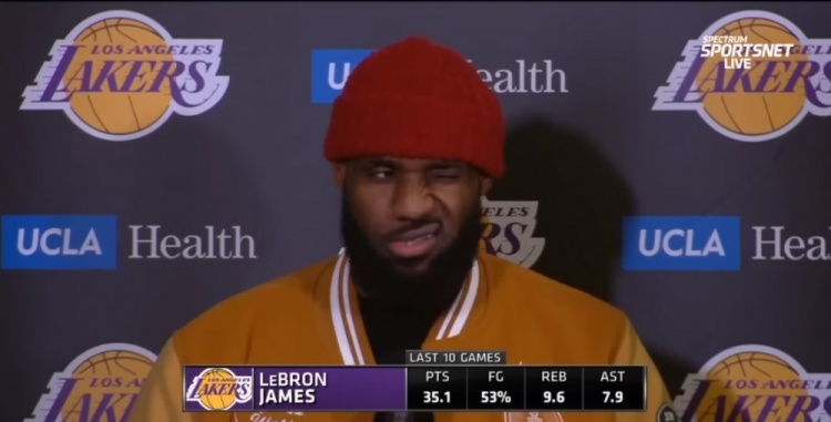 詹姆斯：我能场上三个不同区域得分 我一直以高效感到自豪