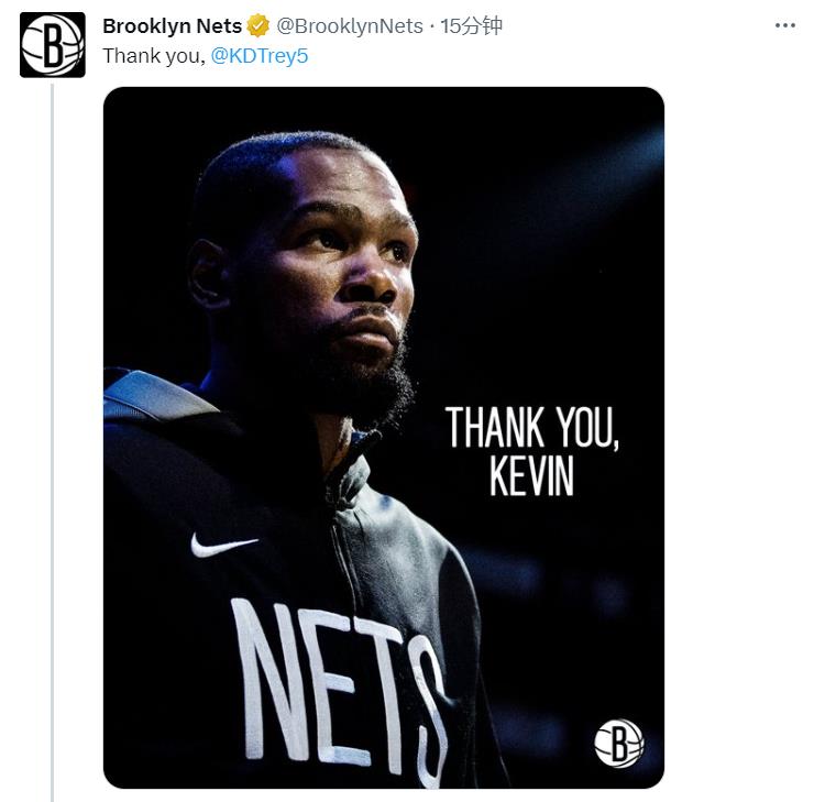 ?耿耿于怀！篮网致谢KD和沃伦 但此前未致谢欧文