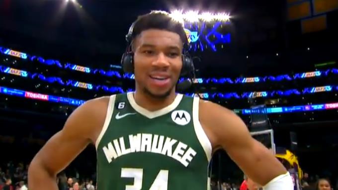 字母哥:全明星的目标是击败詹姆斯 不能0-3他