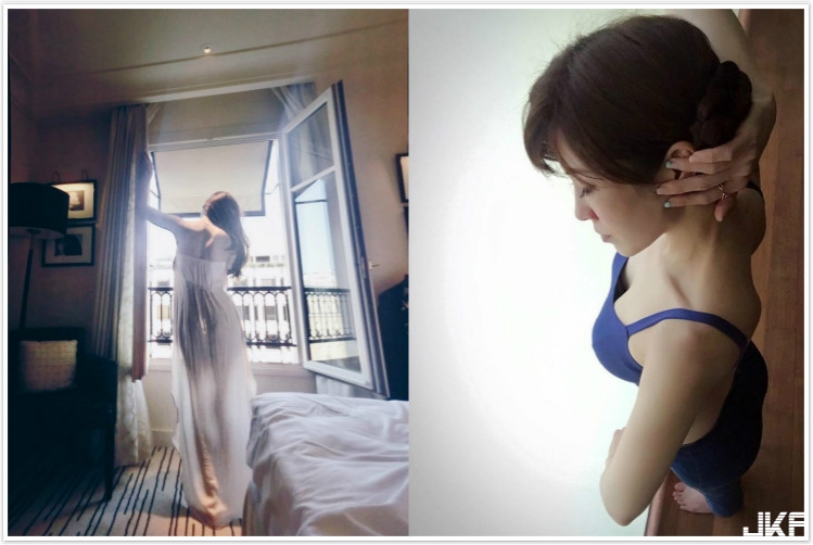 KIMIKO穿半透明睡衣露好身材…..往下一看蜜桃臀中間的「神秘愛心」讓網友直呼: 太犯規拉